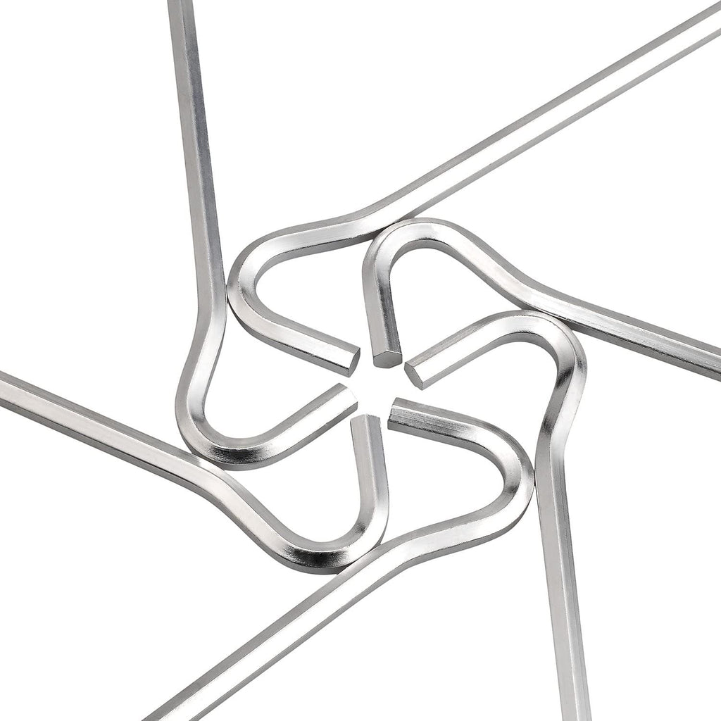Tent Pegs - Aluminium Tent Stakes Pegs with Hook - 7’’ Hexagon Rod Stakes Nail Spike Garden Stakes Camping Pegs for Pitching Camping Tent, Canopies