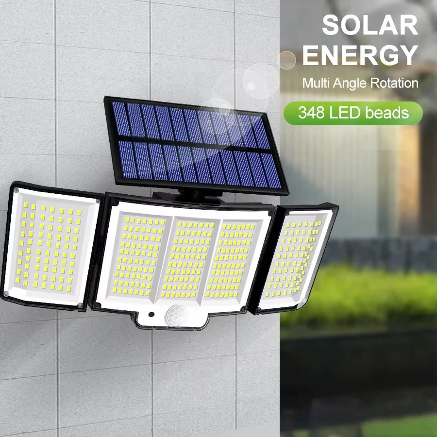 234LED Solar Security Lights Outdoor Motion Sensor 3 Modes Waterproof Split Solar Flood Wall Light for Garden Garage
