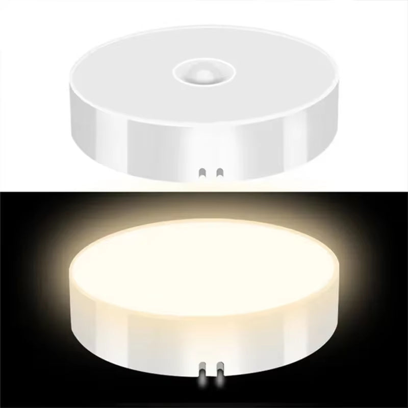 Motion Sensor LED Night Light USB Rechargeable Night Lamp for Kitchen Cabinet Wardrobe Lamp Staircase Wireless LED Closet Light