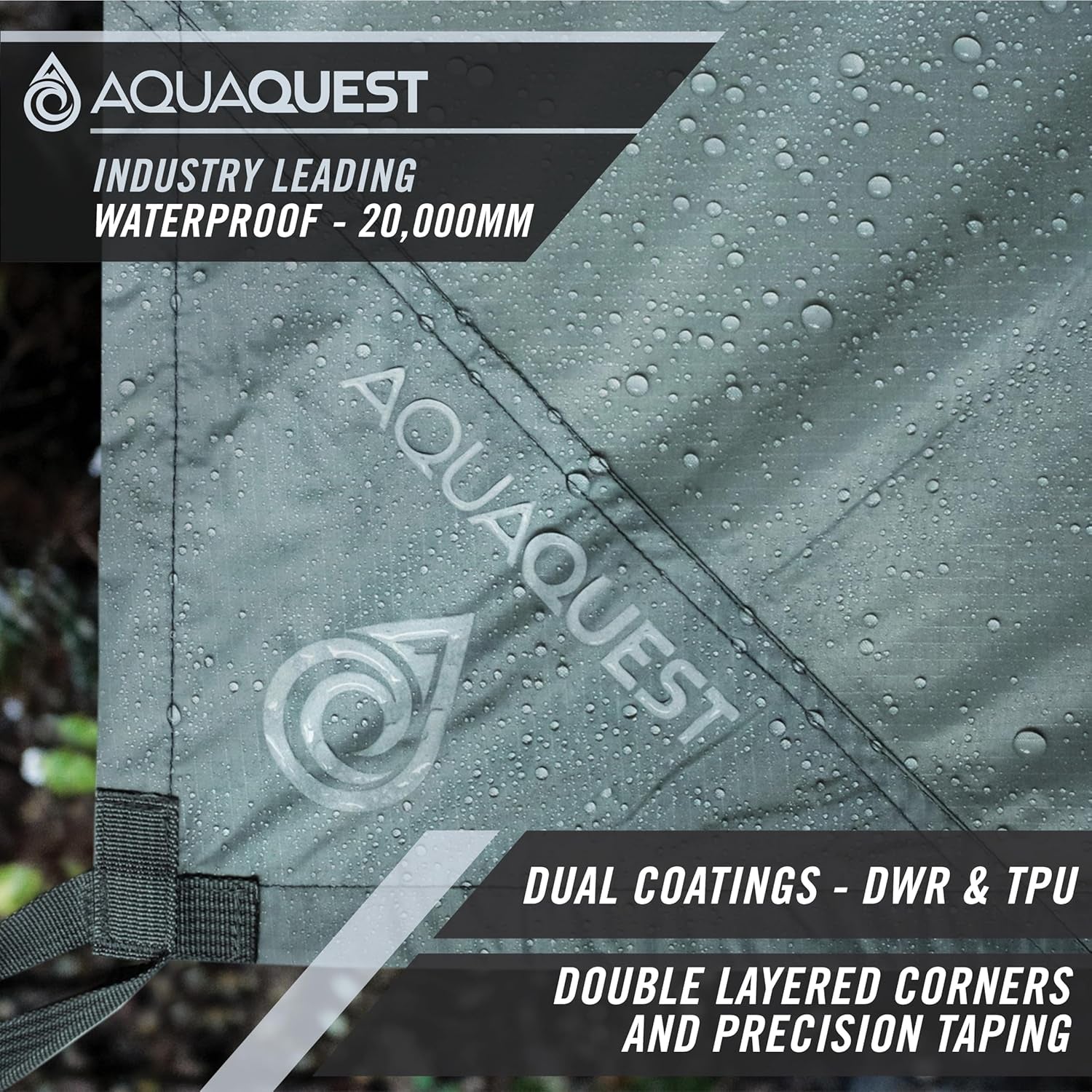Safari Tarp – Lightweight Waterproof (5,000Mm) Seam-Taped Ripstop Rain Fly for Backpacking, Thru-Hiking & Hammock Camping