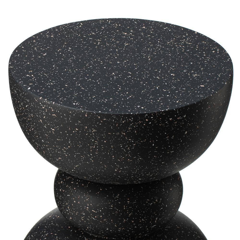 17.5 In. H Kits and Accessories Multi-Functional MGO Faux Terrazzo Garden Stool or Planter Stand (Set of 2)