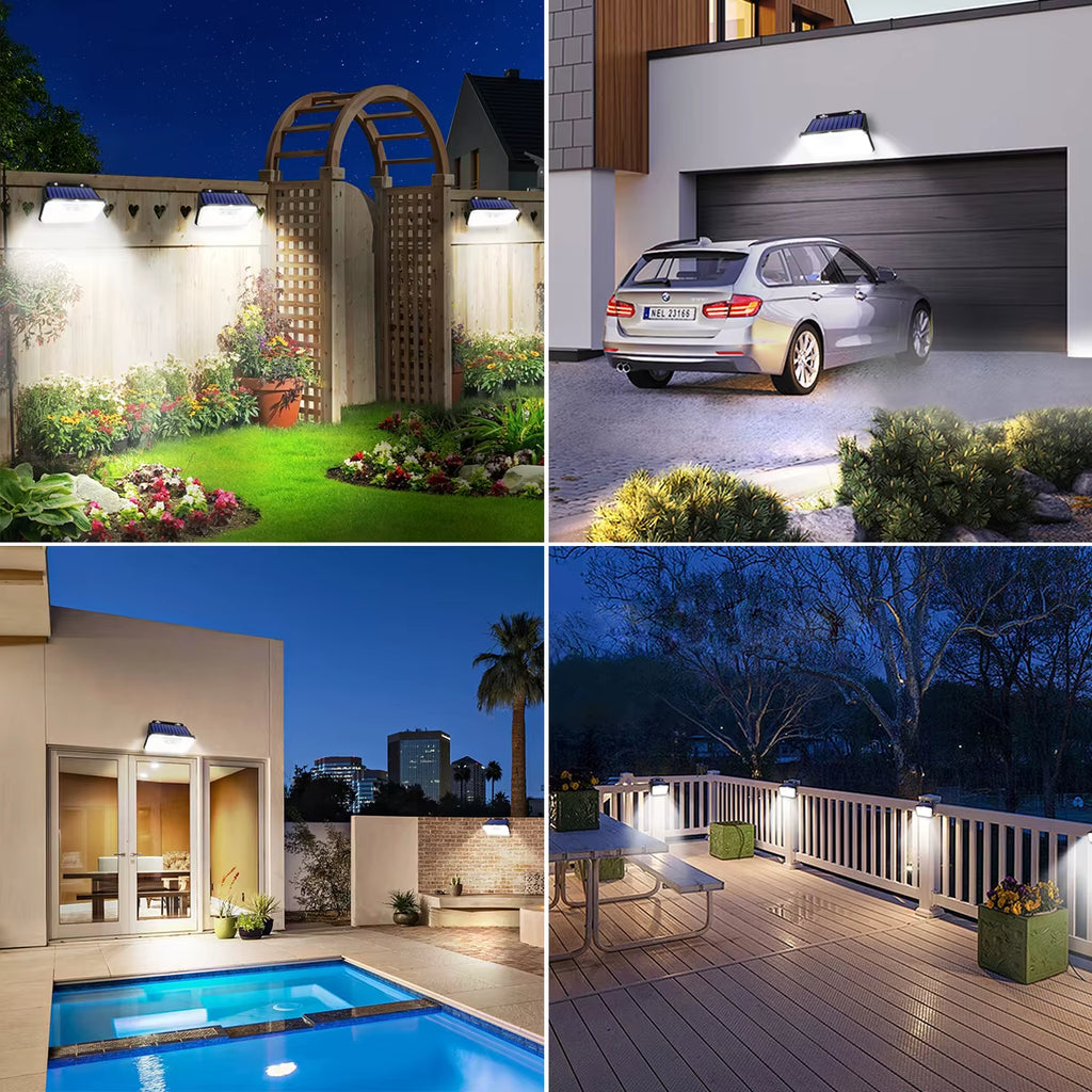 IP65 Waterproof Solar Outdoor Garden Lights Super Bright 148 Leds Motion Sensor Wall Light Solar Powered Security Lamp 3 Modes