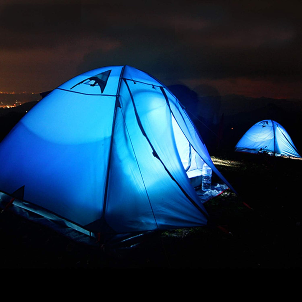2/4 Person Camping Tent Lightweight Backpacking Tent Waterproof Windproof Two Doors Easy Setup Double Layer Outdoor Tents for Family Camping Hunting Hiking Mountaineering Travel