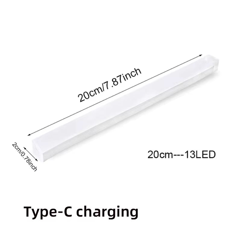 Motion Sensor Lamp Night Light Wireless LED USB Type C Rechargeable Lamp for Kitchen Cabinet Bedroom Wardrobe Staircase Lighting