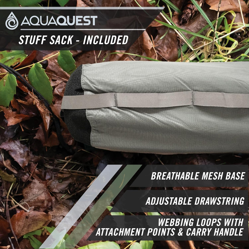 Safari Tarp – Lightweight Waterproof (5,000Mm) Seam-Taped Ripstop Rain Fly for Backpacking, Thru-Hiking & Hammock Camping