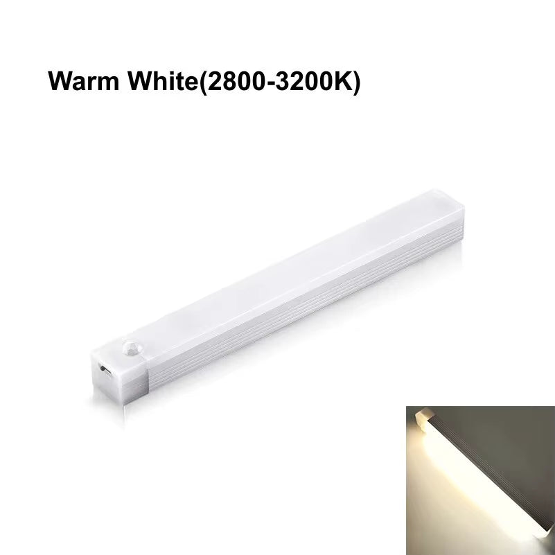 LED Bar Lights Type C Rechargeable Motion Sensor Dimmable Detector Night Light Portable Induction Cabinet Lamp for Kitchen Room