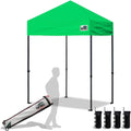 USA 5'X5' Pop up Canopy Tent Commercial Instant Canopies with Heavy Duty Roller Bag,Bonus 4 Sand Weights Bags (Kelly Green)