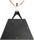 Large Exercise Mat 6'X4'/6'X5'/6'X6'(7Mm), Thick Workout Mats for Home Gym Flooring, Extra Wide Non-Slip Durable Cardio Mat, Shoe Friendly, Perfect for Plyo, MMA, Jump Rope, Weights, Fitness