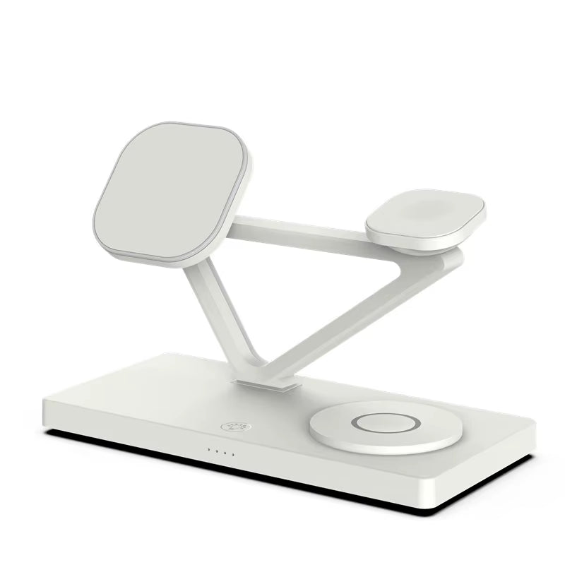 3 in 1 Magnetic Wireless Charger Stand for Magsafe Iphone 16 15 14 13 Pro Max Apple Watch 9 8 Airpods Pro Fast Charging Station