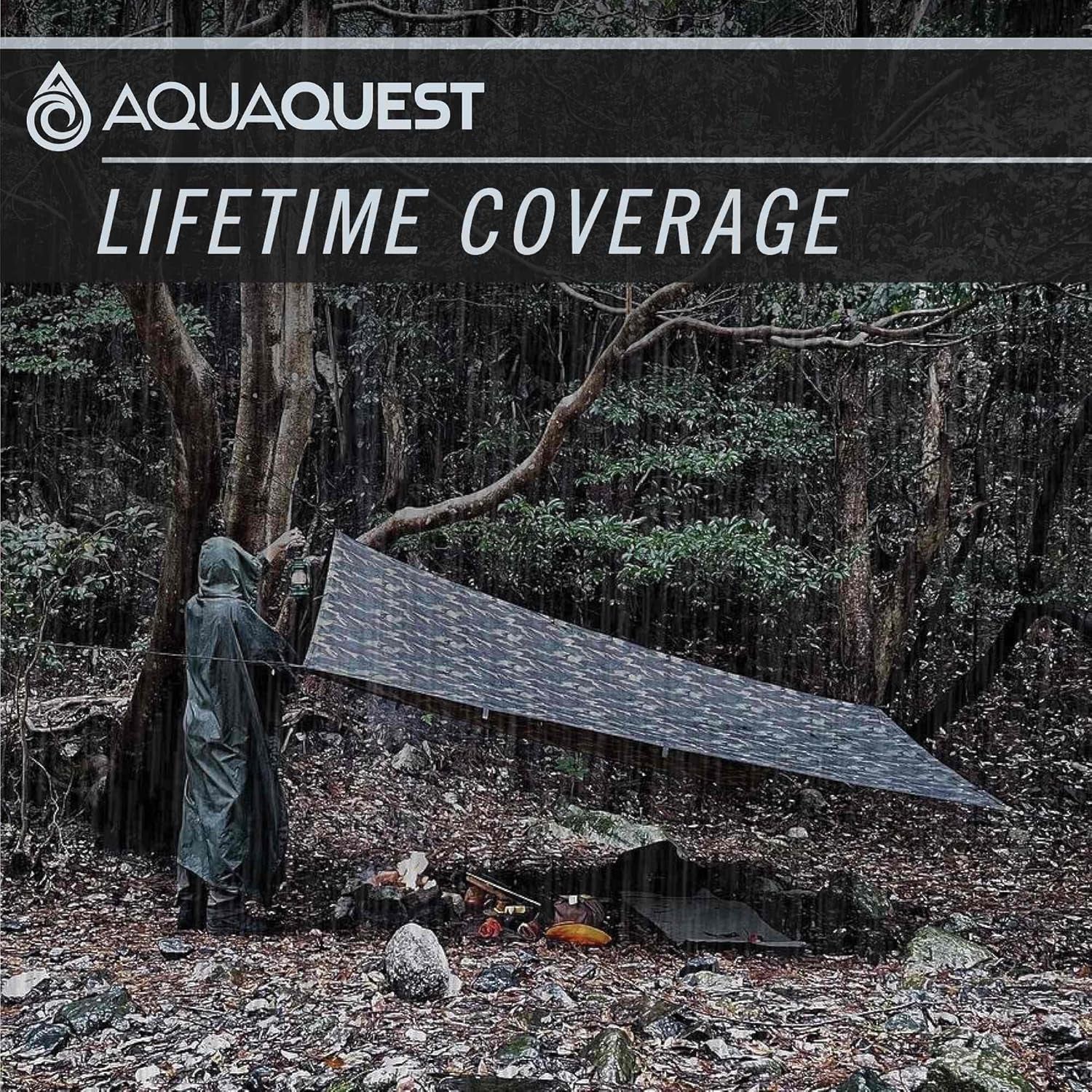 Safari Tarp – Lightweight Waterproof (5,000Mm) Seam-Taped Ripstop Rain Fly for Backpacking, Thru-Hiking & Hammock Camping