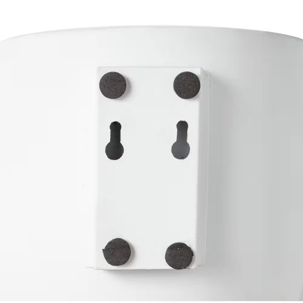 9 In. Small White Metal Indoor Outdoor Floating Wall Planter (3- Pack)