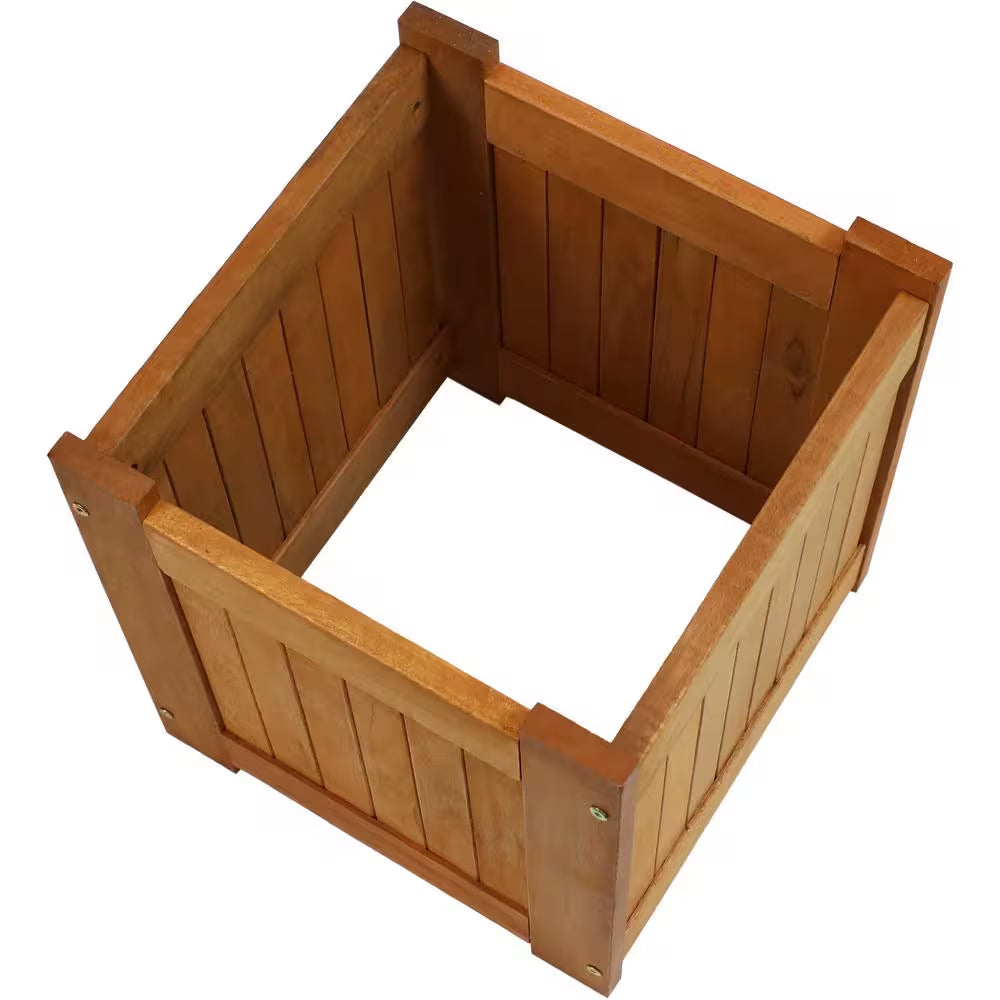 16 In. Meranti Wood Outdoor Planter Box (Set of 2)