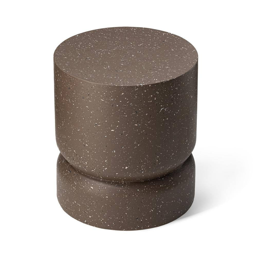 17.25 In. H Multi-Functional MGO Faux Terrazzo Garden Stool or Planter Stand or Accent Table Kits and Accessories