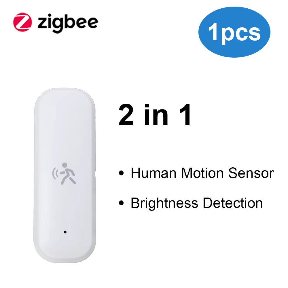 TUYA Zigbee Smart Pir Motion Sensor Detector with Temperature and Humidity Sensor Security Burglar Works with Home Assistant