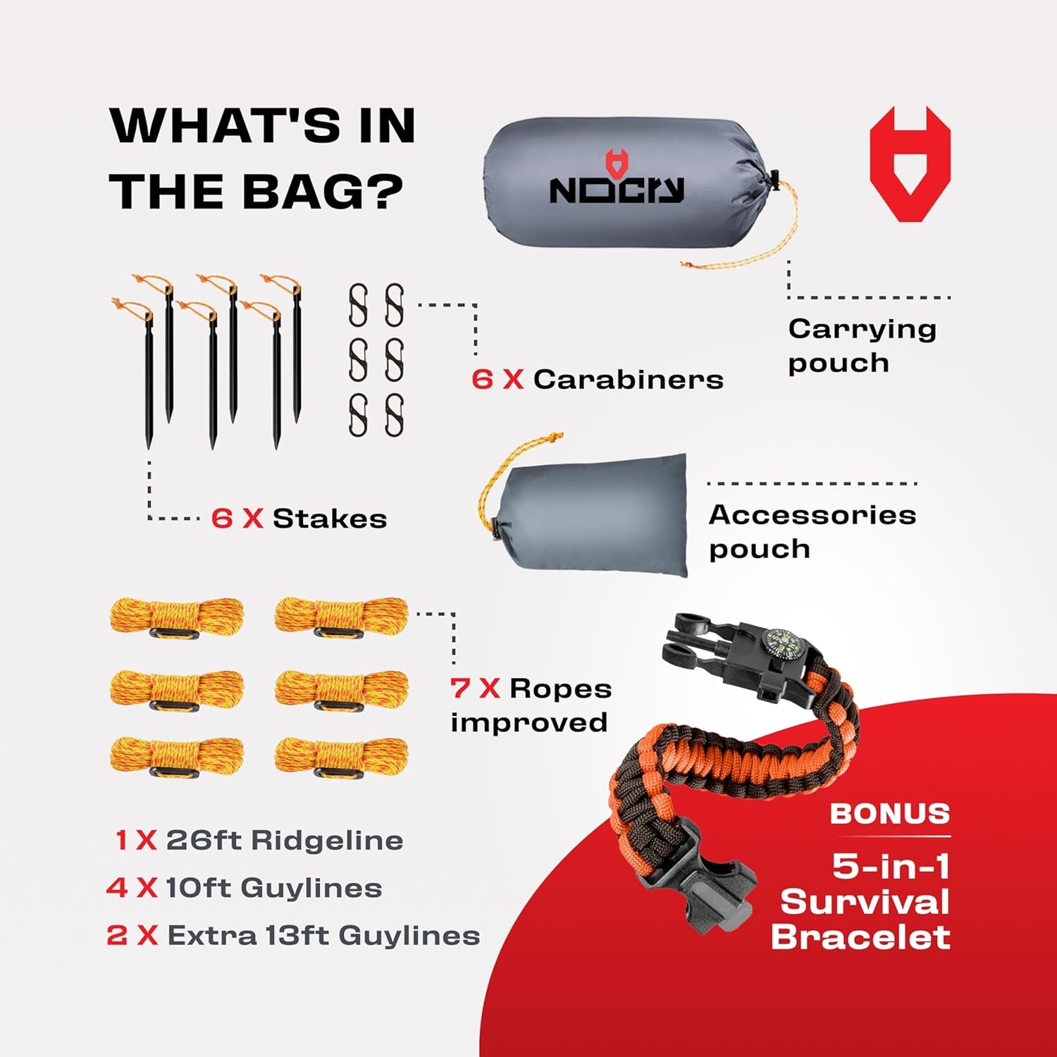 Rain Fly12X10 Lightweight Survival Camping Tarp; 100% Waterproof; Makes a Great Backpacking Tarp or Hammock Shelter; Comes in Multiple Colors, Survival Bracelet Included; Grey