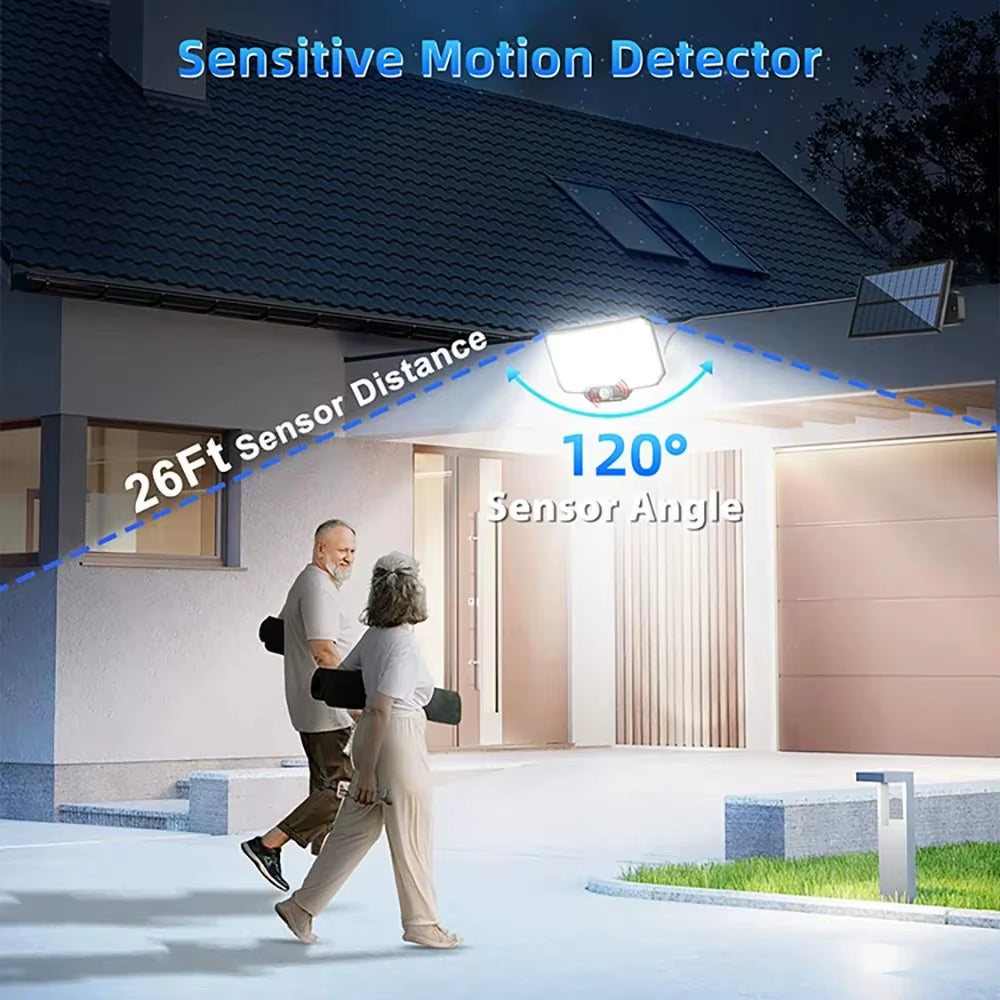 234LED Solar Security Lights Outdoor Motion Sensor 3 Modes Waterproof Split Solar Flood Wall Light for Garden Garage