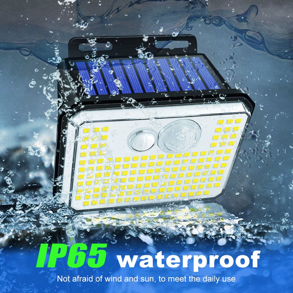 IP65 Waterproof Solar Outdoor Garden Lights Super Bright 148 Leds Motion Sensor Wall Light Solar Powered Security Lamp 3 Modes