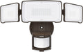 LED Security Light Motion Sensor Light Outdoor, 38W 4200LM Motion Security Light, 5500K, IP65 Waterproof, 3 Head Motion Detected Flood Light for Garage, Yard, Porch (Brown)