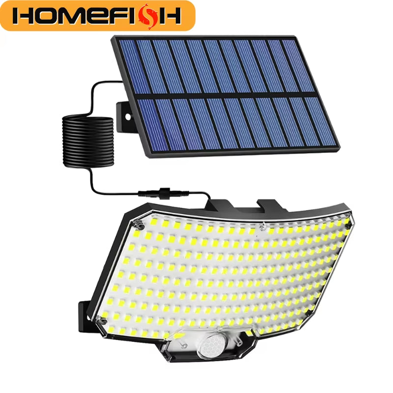 234LED Solar Security Lights Outdoor Motion Sensor 3 Modes Waterproof Split Solar Flood Wall Light for Garden Garage