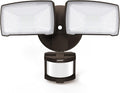 30W LED Security Lights Motion Sensor Light Outdoor, 3200LM Motion Security Light, 5500K, IP65 Waterproof, 2 Head Motion Detector Flood Light for Garage, Yard, Porch, Brown (NOT Solar Powered)