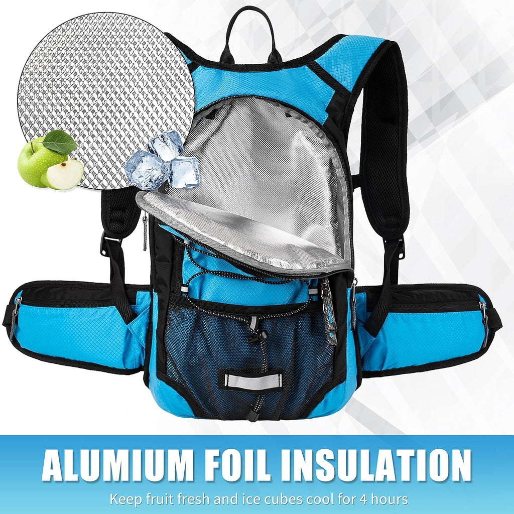 Hydration Pack Hiking Water Backpack -  Insulated Water Bag with 2L Bladder
