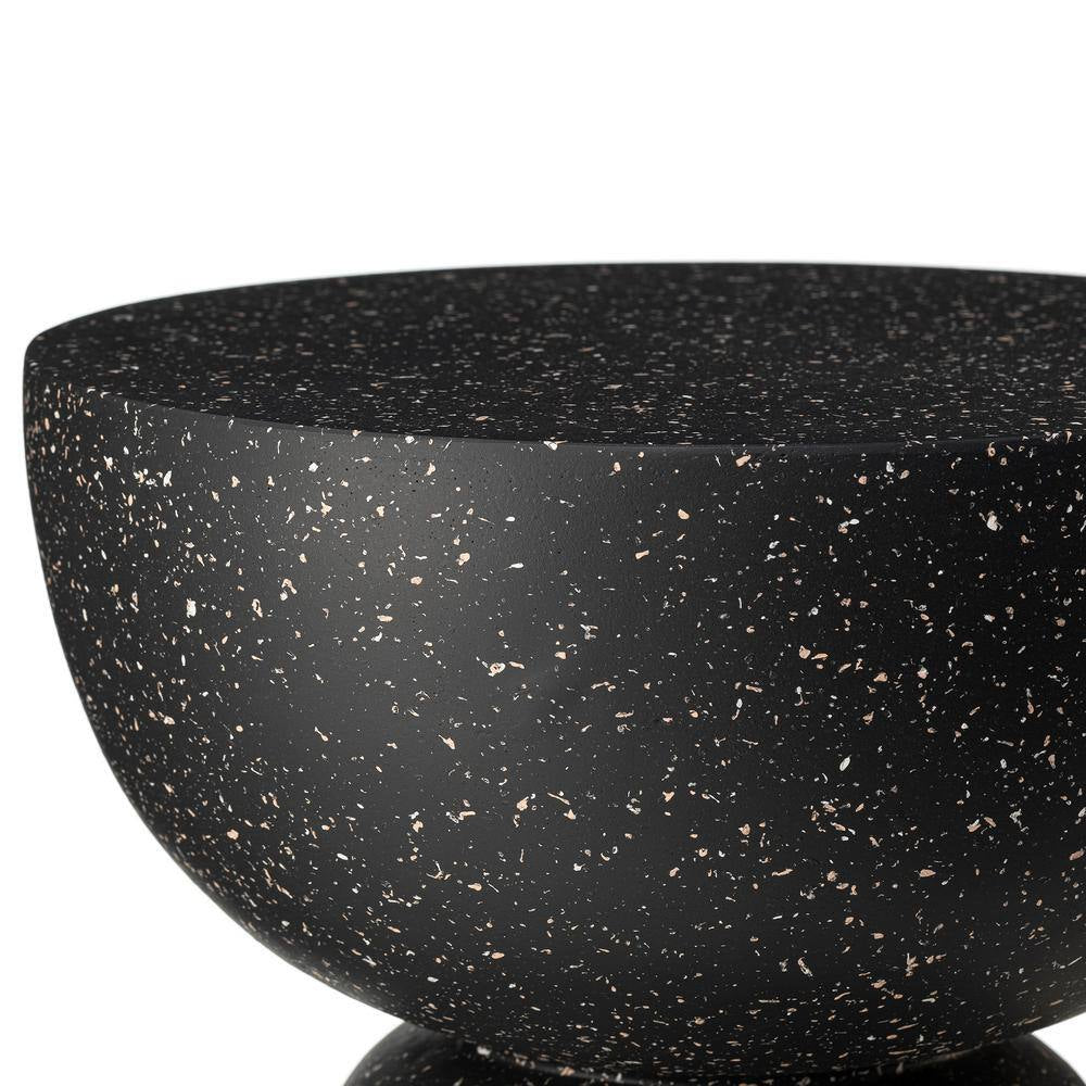 17.5 In. H Kits and Accessories Multi-Functional MGO Faux Terrazzo Garden Stool or Planter Stand (Set of 2)