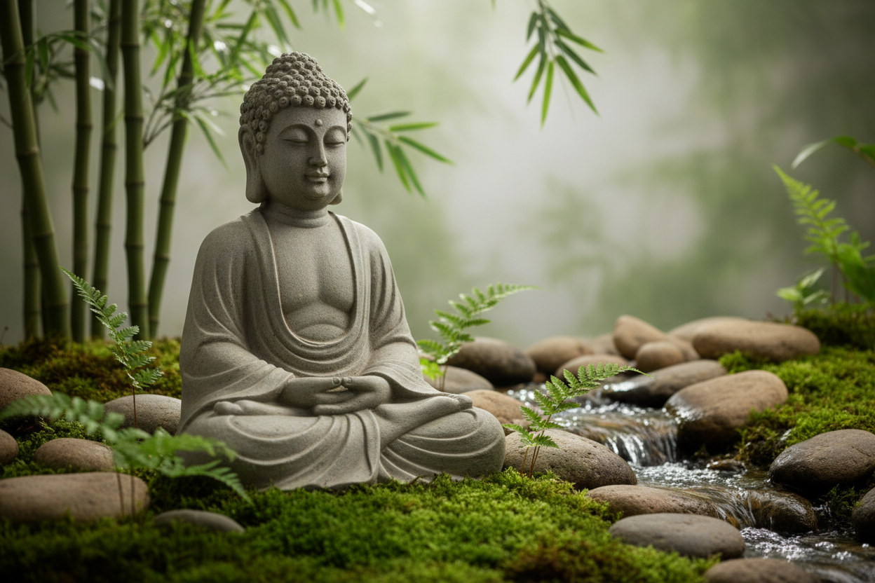 garden statue zen buddha